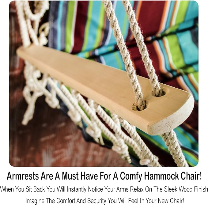 Hammock Chair Hanging Rope Swing, *12 Patterns, Quality Comfortable and - Image 4
