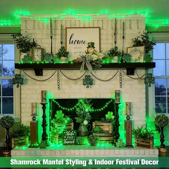 JMEXSUSS 400 LED Green Christmas Lights Indoor Outdoor, 132ft St Patrick's Day - Image 2