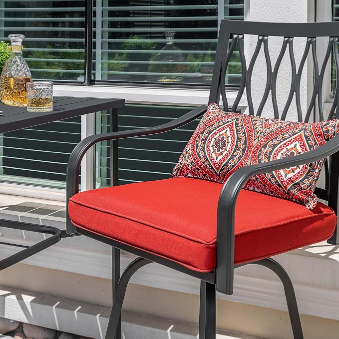 NUU GARDEN 5-Piece Patio Bar Set, 4 Swivel Bar Stools - Image 7
