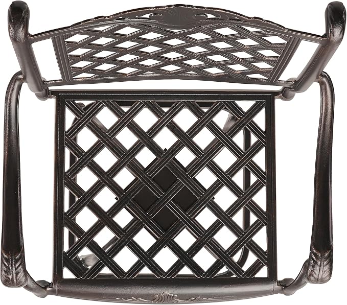 Christopher Knight Home Avon Outdoor Cast Aluminum Bar Stools, 2-Pcs Set - Image 8
