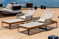 PURPLE LEAF 2 Pieces Outdoor Chaise Lounge Set Rattan Wicker Lounger by PURPLELEAF