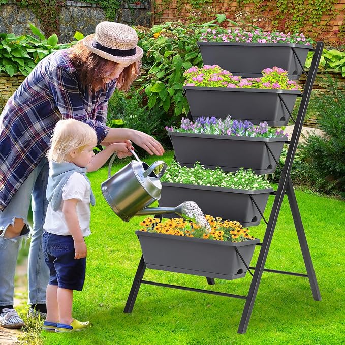 Giantex Set of 2 Vertical Raised Garden Bed, Elevated Planter Raised Beds - Image 8
