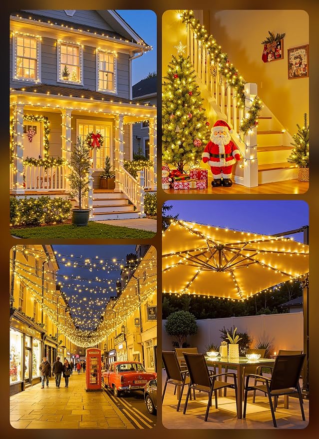 Brightown Solar String Lights Outdoor, 40FT 100 LED Solar Powered String Lights - Image 7