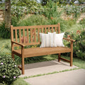 Flash Furniture Adele Commercial Indoor/Outdoor Acacia Wood Bench, 2-Person by FlashFurniture