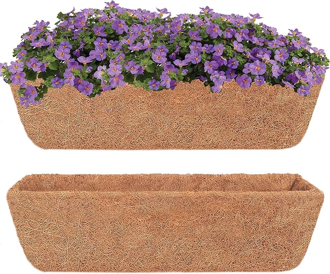 Y&M 30" Coco Liner for Window Box Deck Basket Planter Trough Coconut Fiber by YM