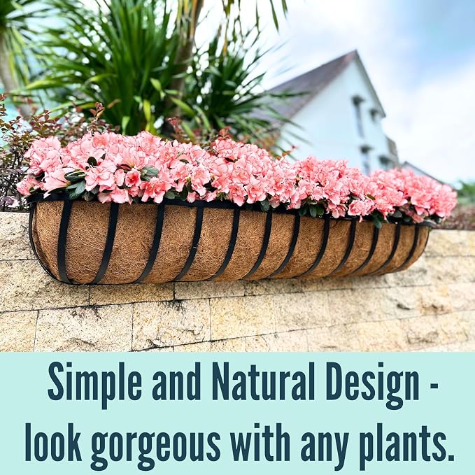 LaLaGreen Wall Hanging Planter Outdoor Large Window Flower Box - Image 3