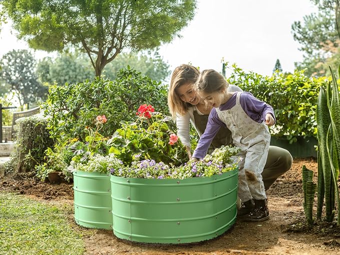 Plant & Plot Galvanized Raised Garden Beds Outdoor // Planter Raised Beds - Image 2