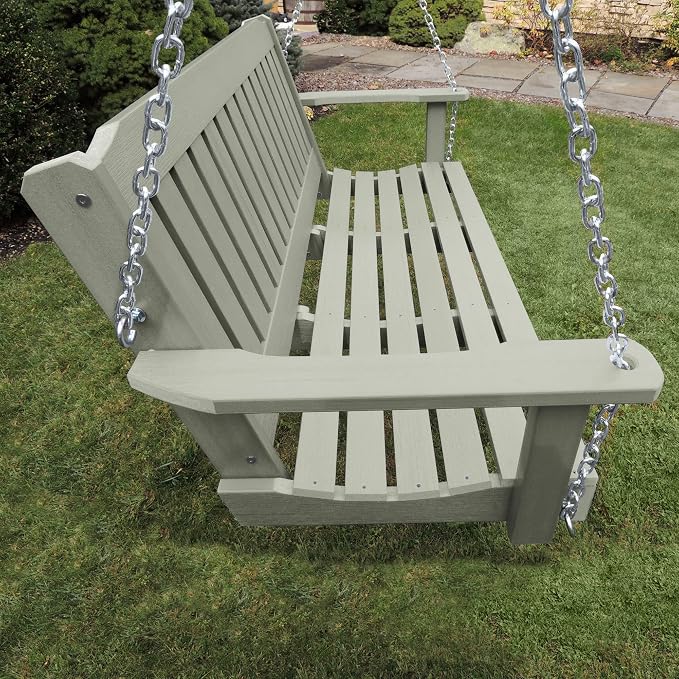 Highwood Lehigh Porch Swing, 5 Feet, Eucalyptus - Image 3