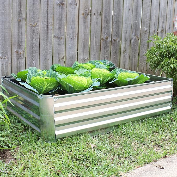 Sunnydaze 11.75" H Raised Metal Garden Bed - Image 9