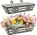 2 Pack 24 Inch Railing Boxes Planter by cheehigo