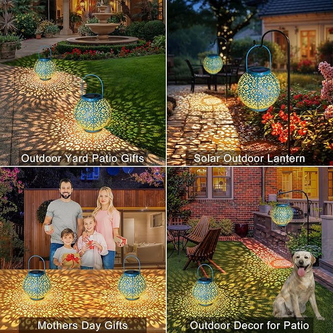 Go2garden Big Solar Outdoor Lanterns Waterproof, Gifts - Image 4