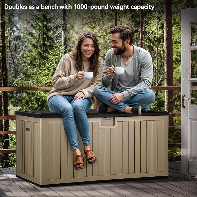 YITAHOME 230 Gallon Double-Wall Deck Box - Image 3