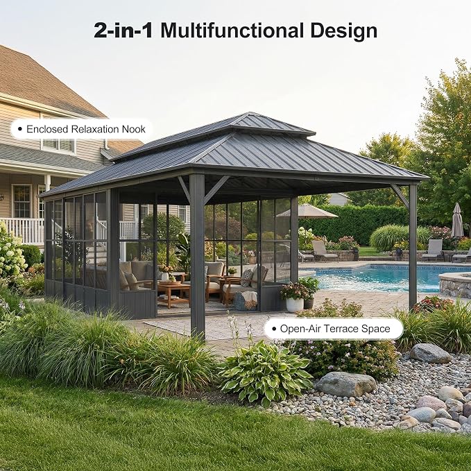 PURPLE LEAF 12' X 24' Extended Outdoor Solarium - Image 2