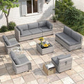 8-Seat Modern Patio Furniture Set by MASIONBACKYARDS