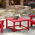 WestinTrends Malibu Low Outdoor HDPE Square Patio Coffee Table by WestinTrends