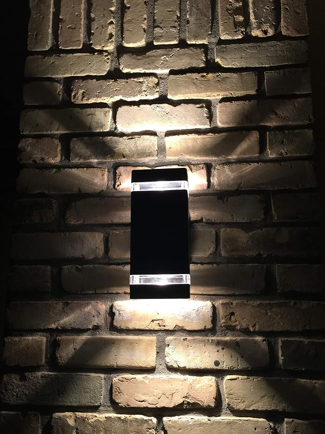 LMP 2 Pack LED Square Up and Down Lights Outdoor Wall Light，Body in Aluminum - Image 8