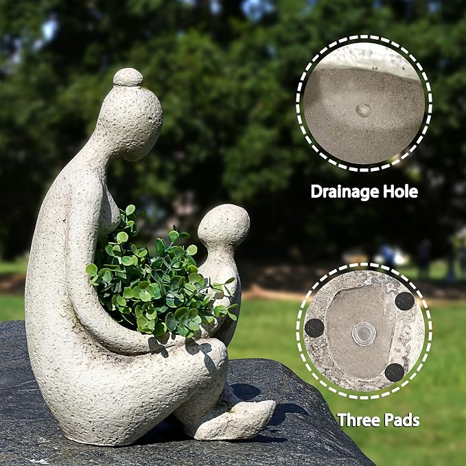 Unique Planters for Indoor Outdoor Plants Head Face Planter Pot Large Succulent - Image 3