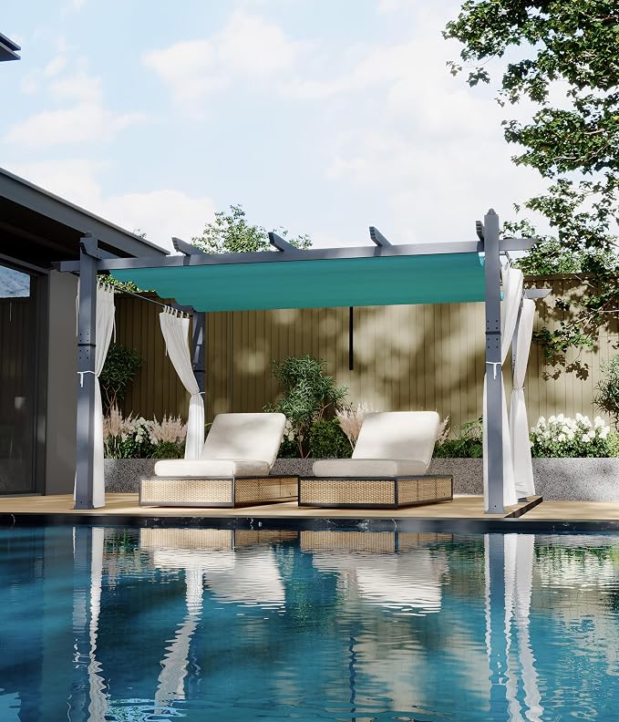 GarveeLife 10 x 13 ft Aluminum Pergola, Outdoor Metal Gazebo - Image 2