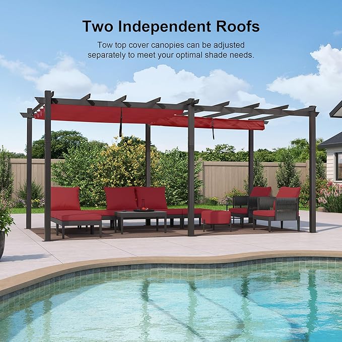 PURPLE LEAF 12' X 18' Outdoor Pergola - Image 2
