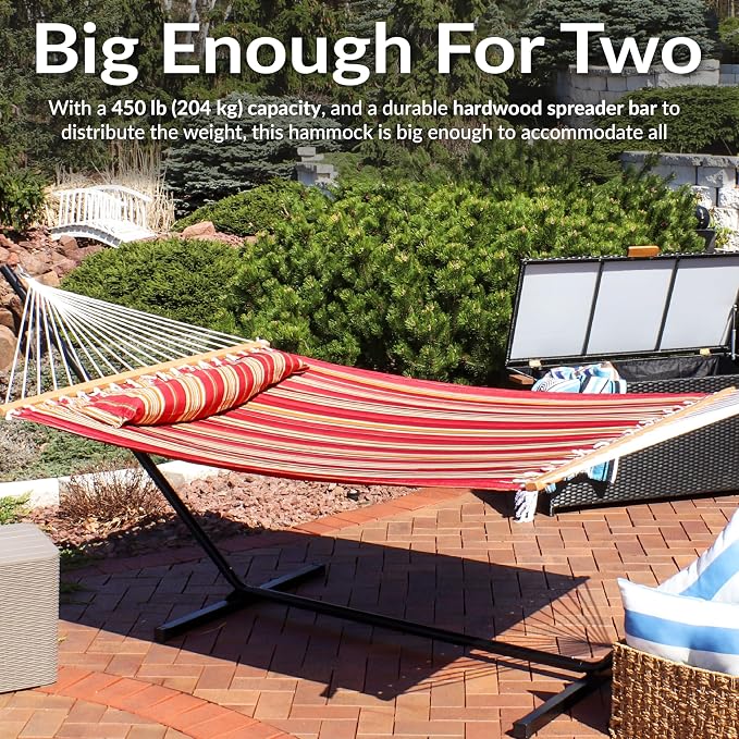 Sunnydaze Quilted Outdoor Hammock - Image 6