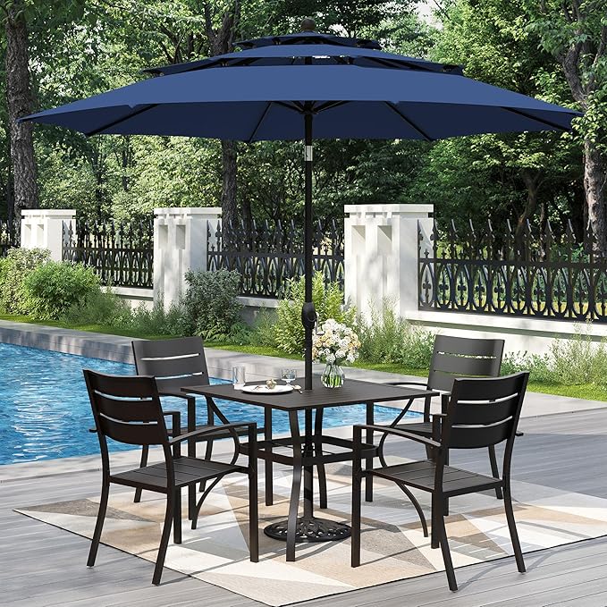 PHI VILLA 5 Pieces Outdoor Dining Set by PHIVILLAThepioneerofcomfortablehouseholdsupplies