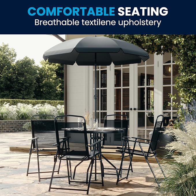 Flash Furniture Nantucket 6-Piece Patio Dining Set - Image 3