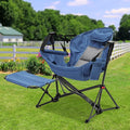 Ainfox Hammock Chair with Footrest, Oversized Swinging Portable Folding Camping by Ainfox