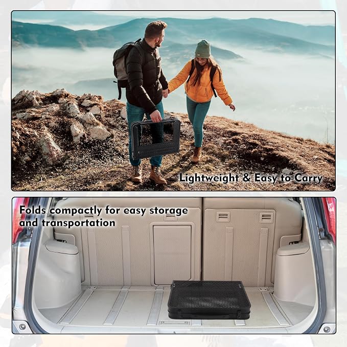 Camping Table with Mesh Desktop, Lightweight & Portable Small Folding Grill - Image 8