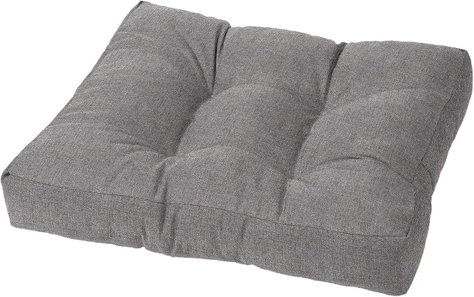 Cushion Source Tufted Ottoman Cushions, Sunbrella Elements Cast Slate by CushionSource
