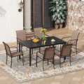 VICLLAX 7 Pieces Patio Outdoor Dining Set by HOME