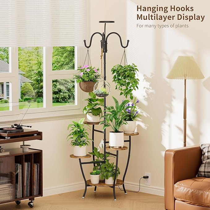Plant Stand Indoor with Grow Light - Image 5