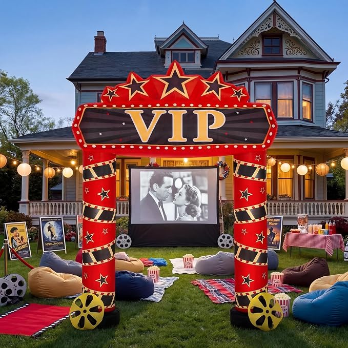 10 ft Movie Night Inflatable Decorations - Image 8