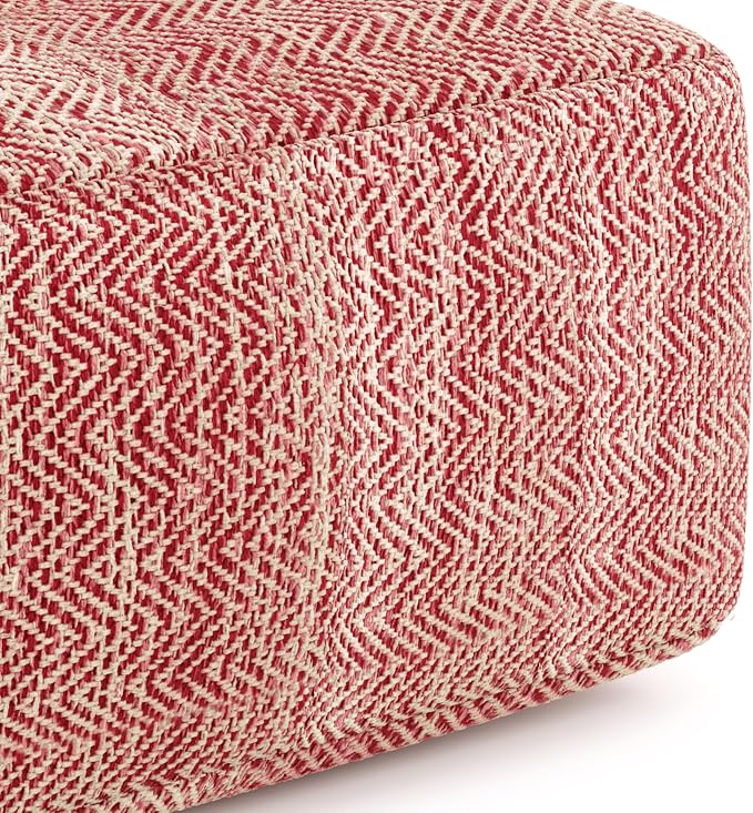 SIMPLIHOME Nate Square Pouf - Image 7