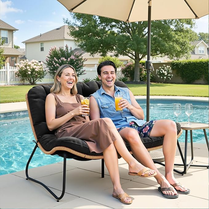 Crestlive Products Outdoor Loveseat, 2 Seater Outdoor Couch - Image 7