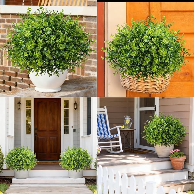 Artificial Faux Outdoor Plants for Spring Summer Decoration, 12 Bundles Fake - Image 8
