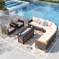 PHI VILLA Half-Moon Patio Furniture Set by PHIVILLAThepioneerofcomfortablehouseholdsupplies