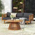 Christopher Knight Home Claremont Patio Sofa and Coffee Table Set, 2 Piece by ChristopherKnightHome
