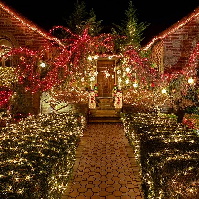 TW SHINE Warm White Solar String Lights Outdoor, Total 80 FT 240 LED Solar - Image 6