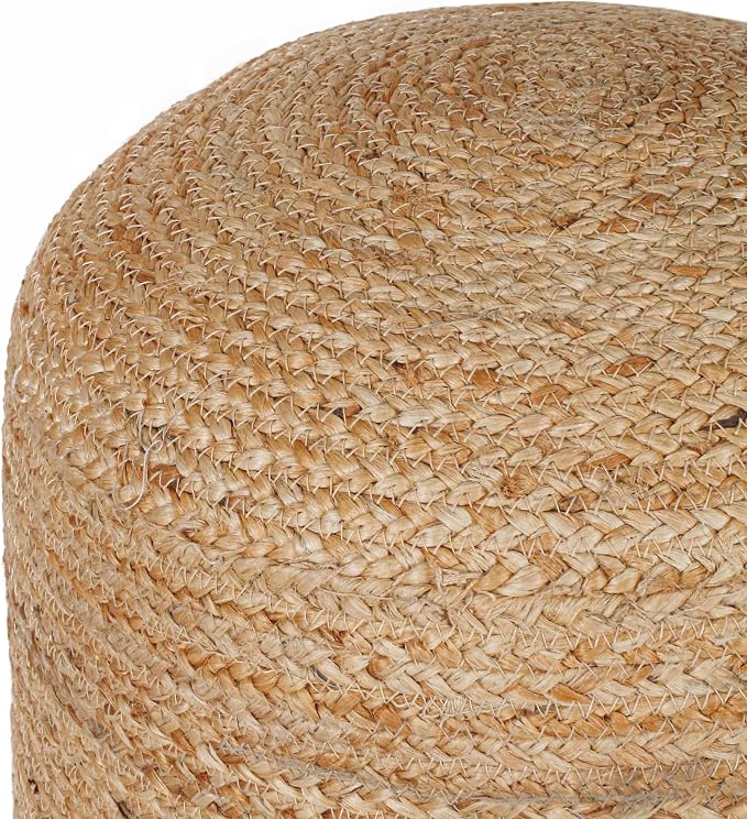 Palisa Round Ottoman Pouf Handmade Cotton Knitted Poof Bean Bag Filling | Boho - Image 6