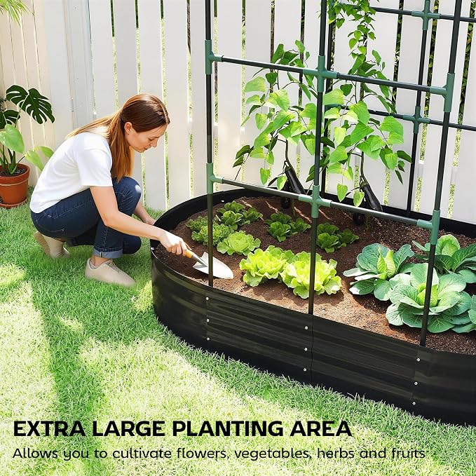 Outsunny Galvanised Raised Garden Bed - Image 3