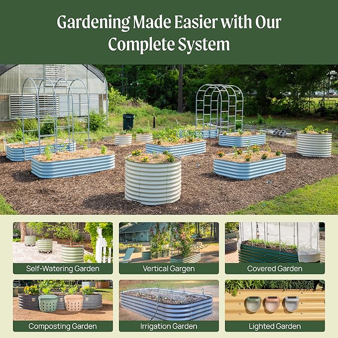 Vego garden 26" Extra Tall Raised Garden Bed Kits, 6 in 1 Modular Raised - Image 8