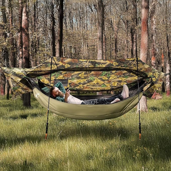 Night Cat Camping Hammock Tent: Lightweight Portable 4 in 1 Hammock - Image 2