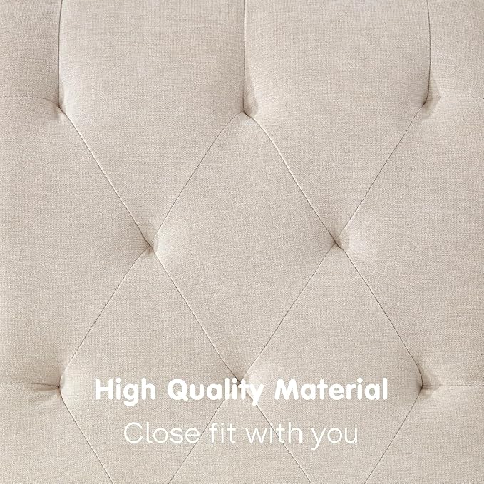 Tufted Soft Chaise Lounge Indoor, Linen Rivets Chaise Lounge Chair - Image 7