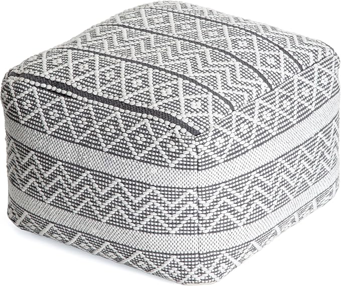 Anji Mountain 100% Handmade & Handcrafted Comfortable Home Décor Pouf Ottoman by AnjiMountain
