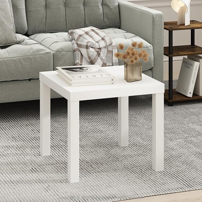 Furinno Classic Coffee Table, Square Modern Coffee Table by Furinno-FitsYourSpaceFitsYourBudget