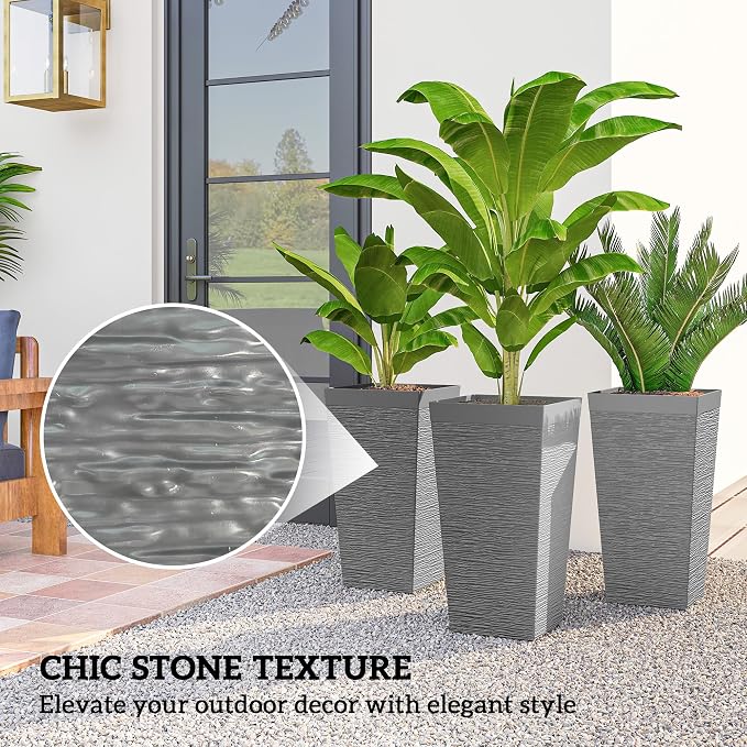 Outsunny 22.8 Inch Tall Planters - Image 5