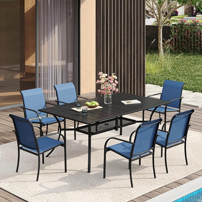 VICLLAX 7 Pieces Patio Dining Set by HOME