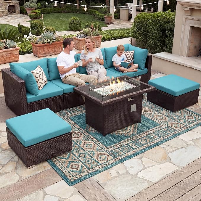 NICESOUL 7 Piece Patio Furniture Set - Image 3