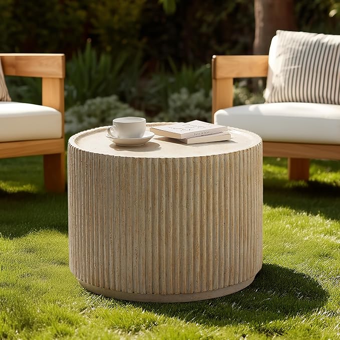 Christopher Knight Home Yunara 17" H Lightweight Concrete End Table by ChristopherKnightHome