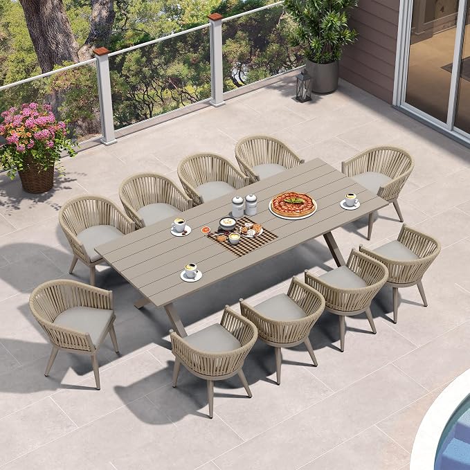 PURPLE LEAF 11 Pieces Outdoor Dining Set - Image 2